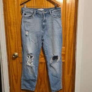 KanCan Light Blue Distressed Boyfriend Jeans